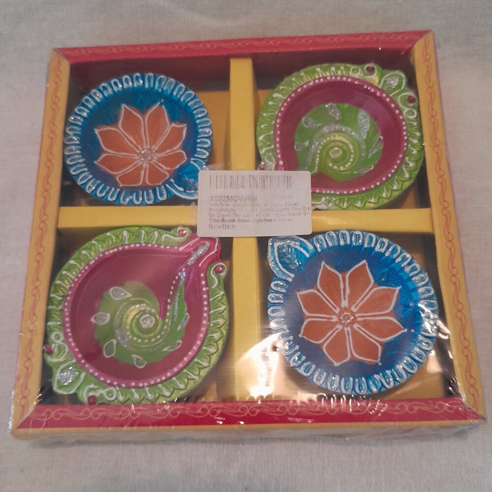 VTG Decorative Clay Diyas (tealight holders)